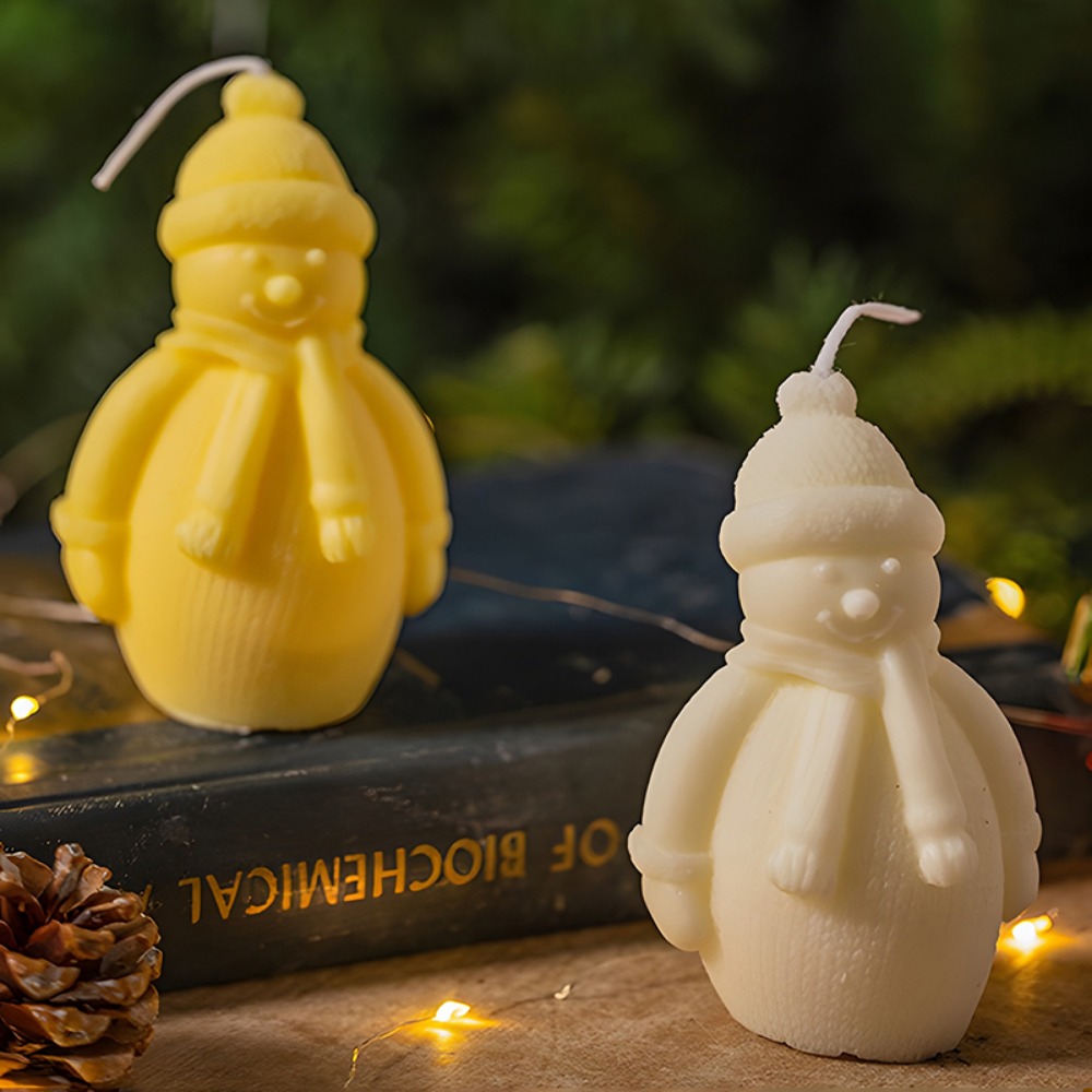Resin Art Furniture - 3D Cute Christmas Snowman Fragrance Candle