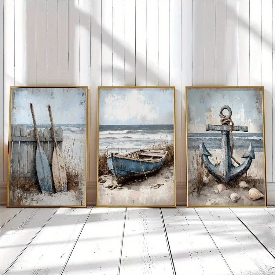 Resin Art Beach Theme - 3pcs Set diamond painting Wall Art
