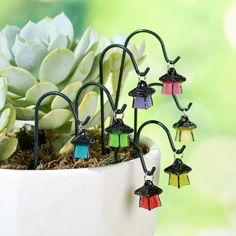 Resin Art Hanging - 1Set Mini Luminous Hanging Tree Lanterns
