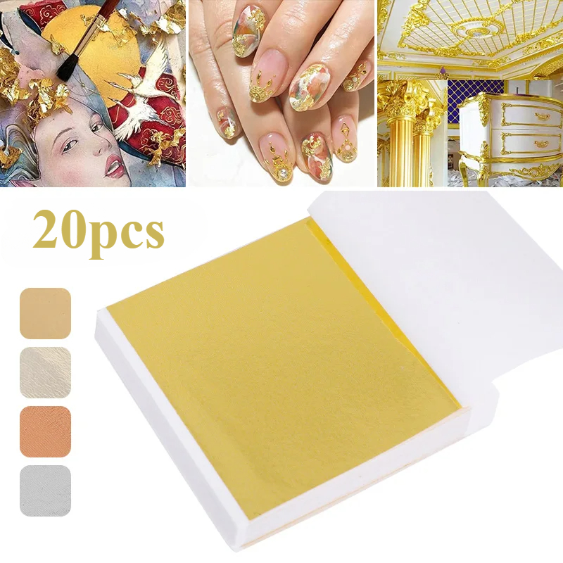 Resin Art For Anniversary Gift - 20 Pcs Gold Leaf Sheets: Versatile