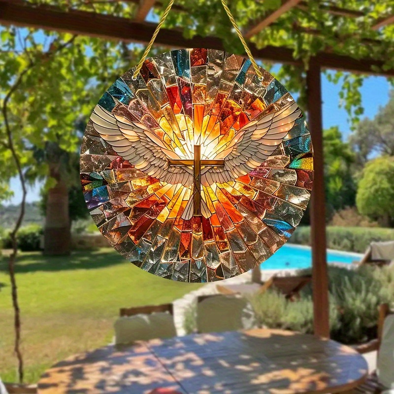 Resin Art For Anniversary Gift - 1 Vibrant Round Acrylic Sunshade with