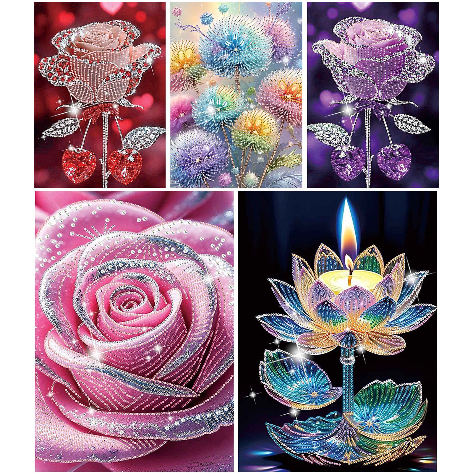 Resin Art Ideas - Dreamy Flower Partial DIY 5D Special