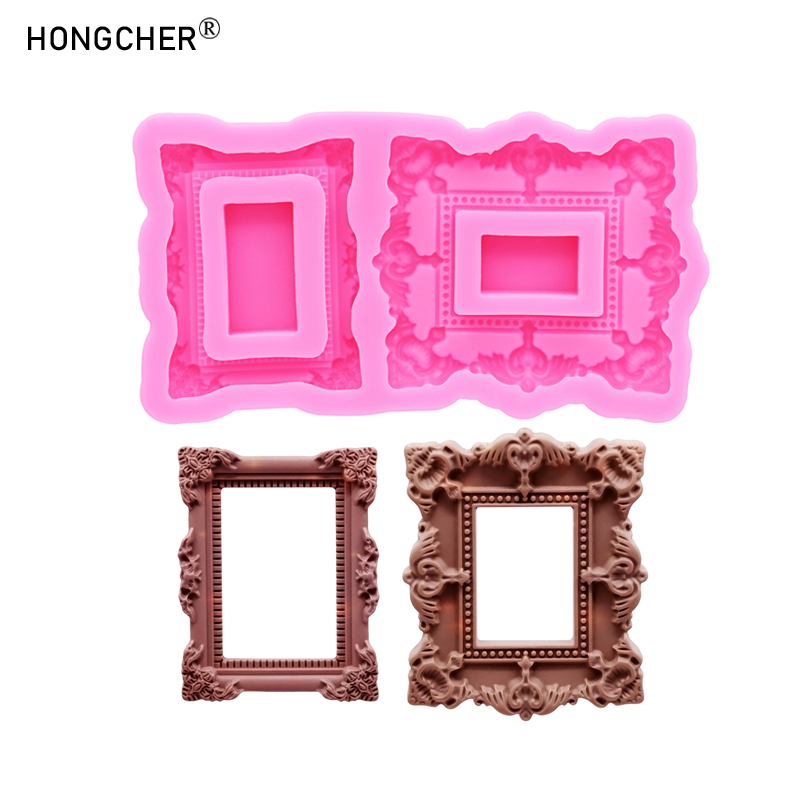 Resin Art Mold - European embossed small photo frame sculpture