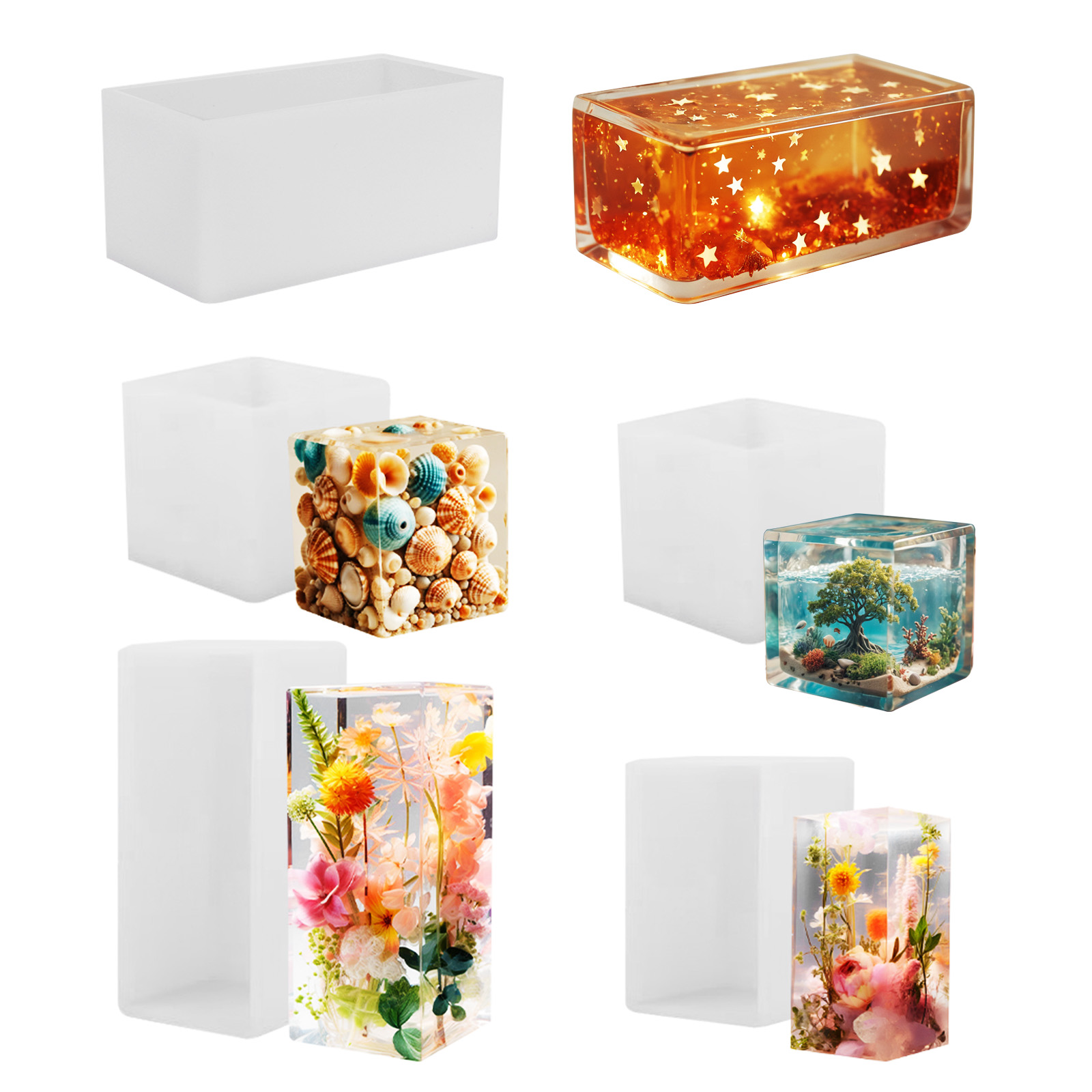 Resin Art Tools - Epoxy Casting Mold Silicone Mold DIY