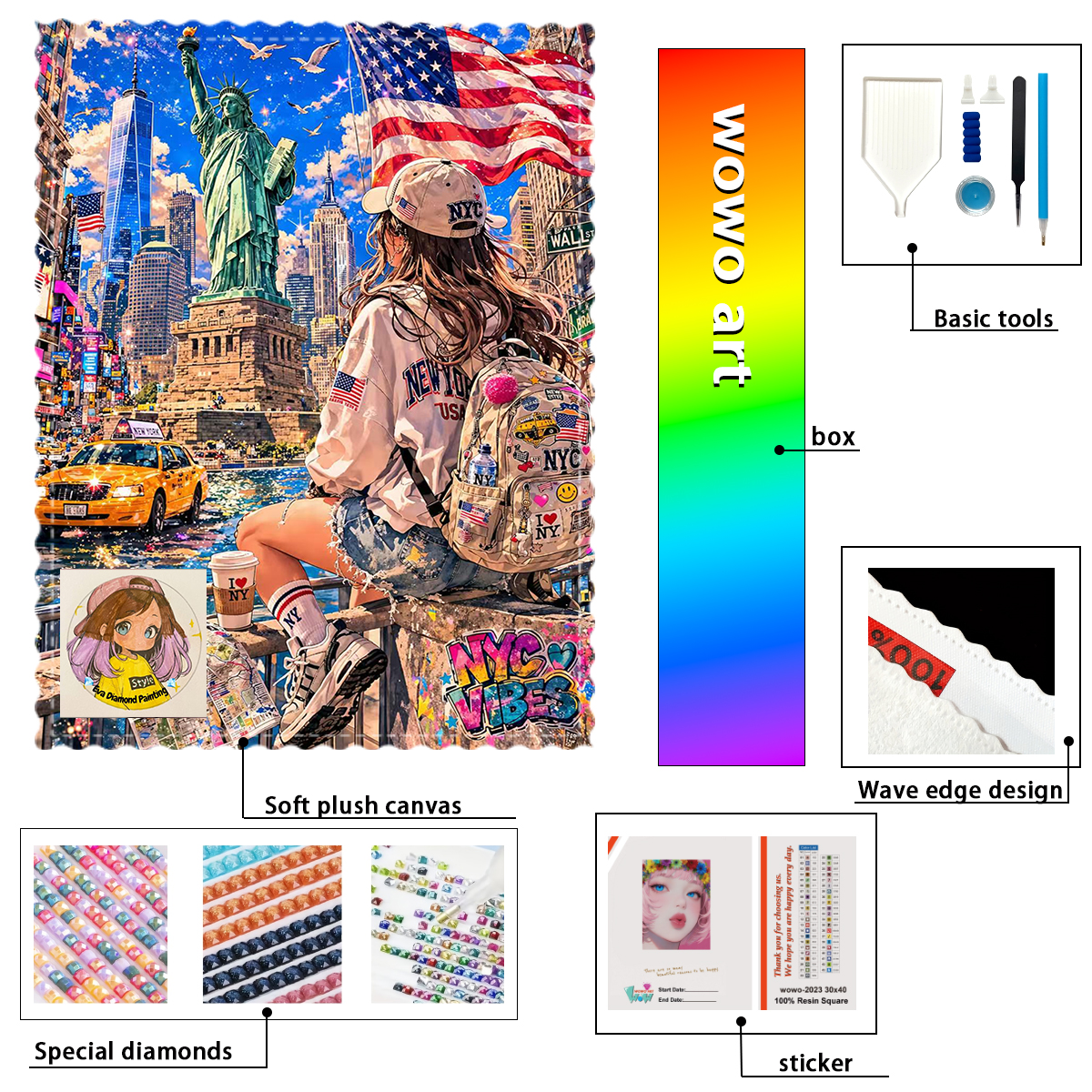 Resin Art Kit - 【eva Diamond Art】Chica de viaje 100%