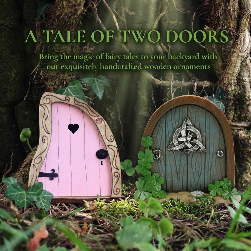 Resin Art With Wood - Elf Fairy Door Miniature Garden House