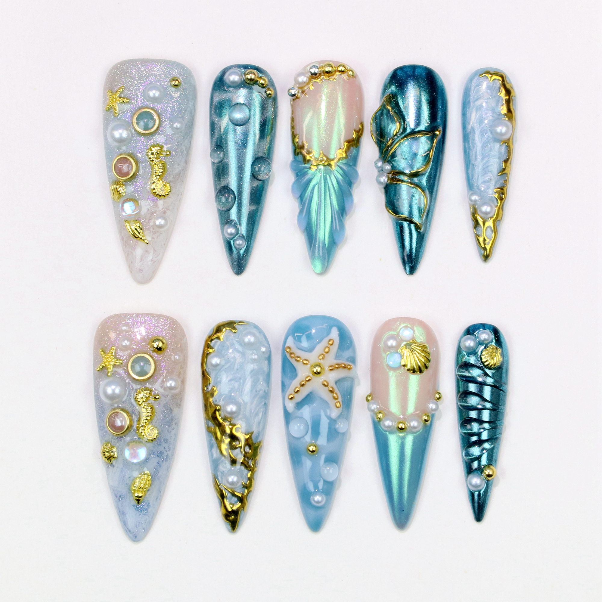 10Pcs 3D Nature Ocean theme Lo - Resin Art Beach Theme 리뷰 및 가격