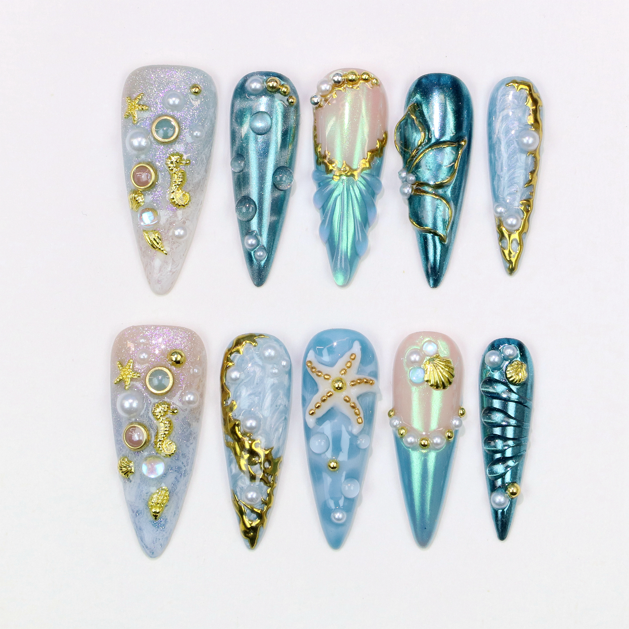 10Pcs 3D Nature Ocean theme Lo - Resin Art Beach Theme 리뷰 및 가격