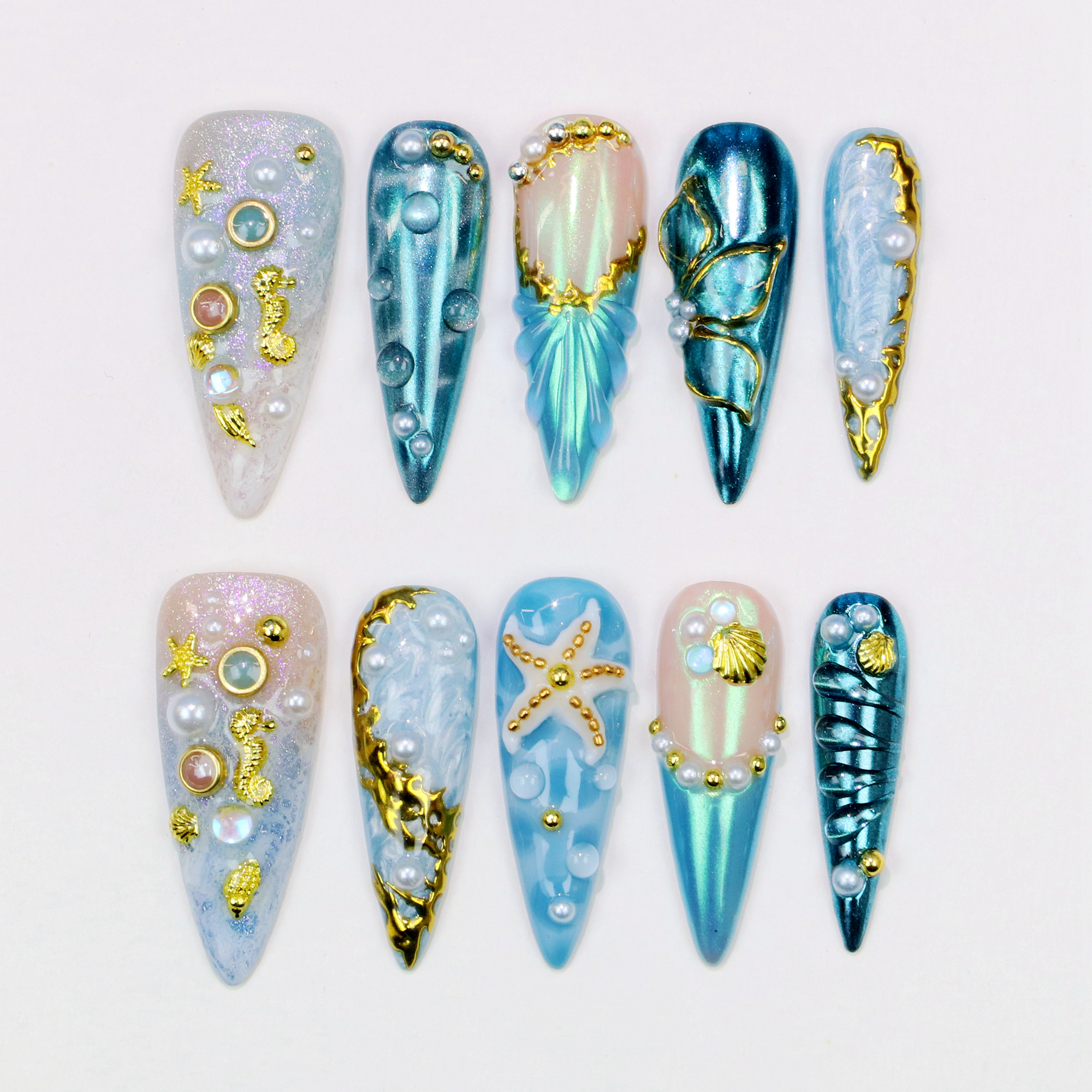10Pcs 3D Nature Ocean theme Lo - Resin Art Beach Theme 리뷰 및 가격