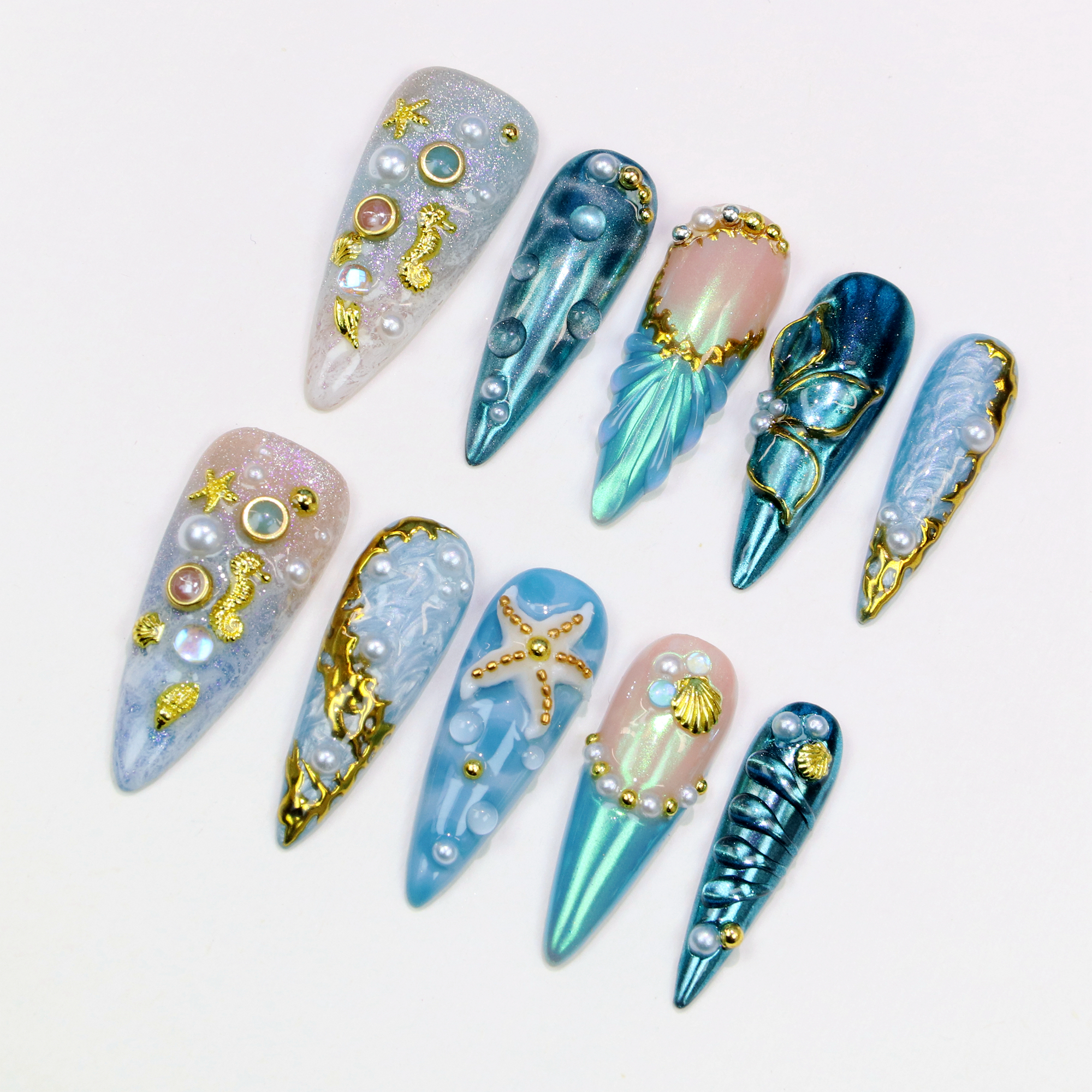 10Pcs 3D Nature Ocean theme Lo - Resin Art Beach Theme 리뷰 및 가격
