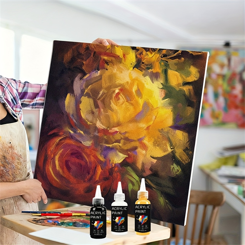 Acrylic Paint Set 6 Colors 50m - Resin Art With Wood 리뷰 및 가격