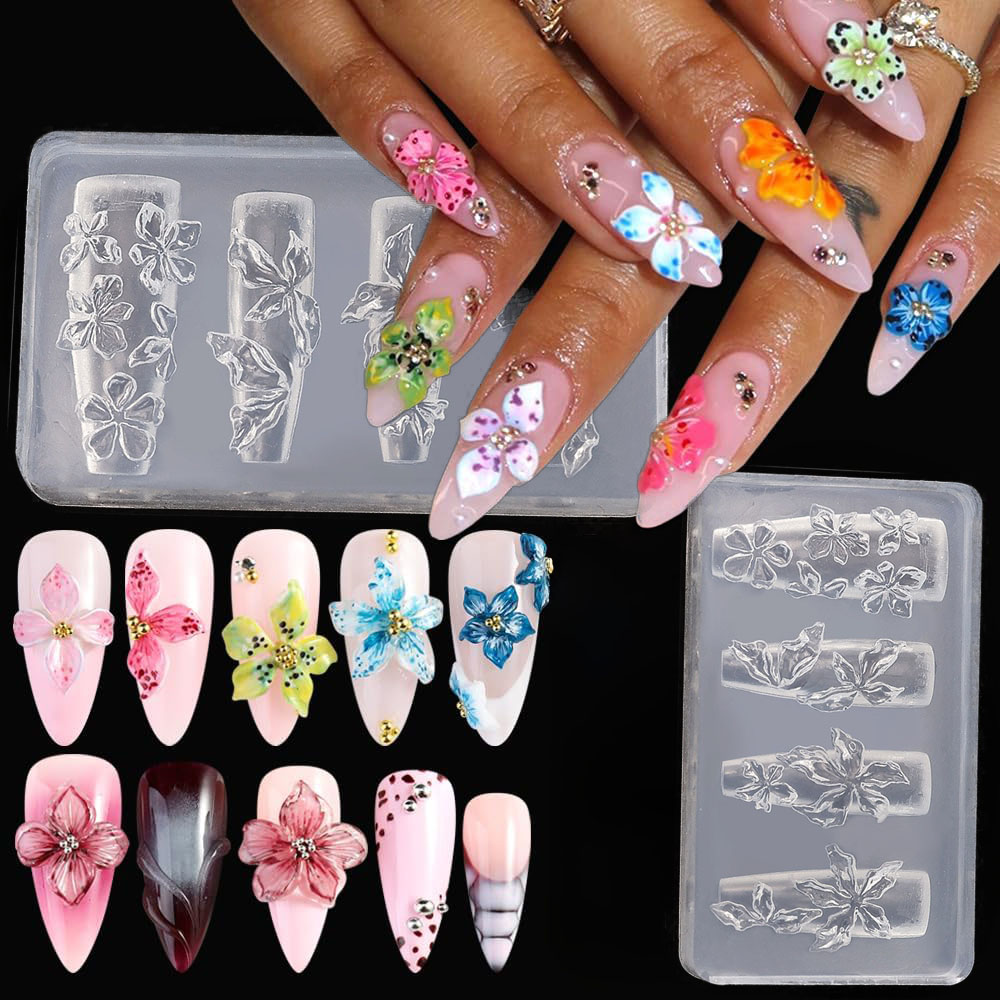 3D Flowers Nail Mold DIY Silic - Resin Art Templates Free 리뷰 및 가격