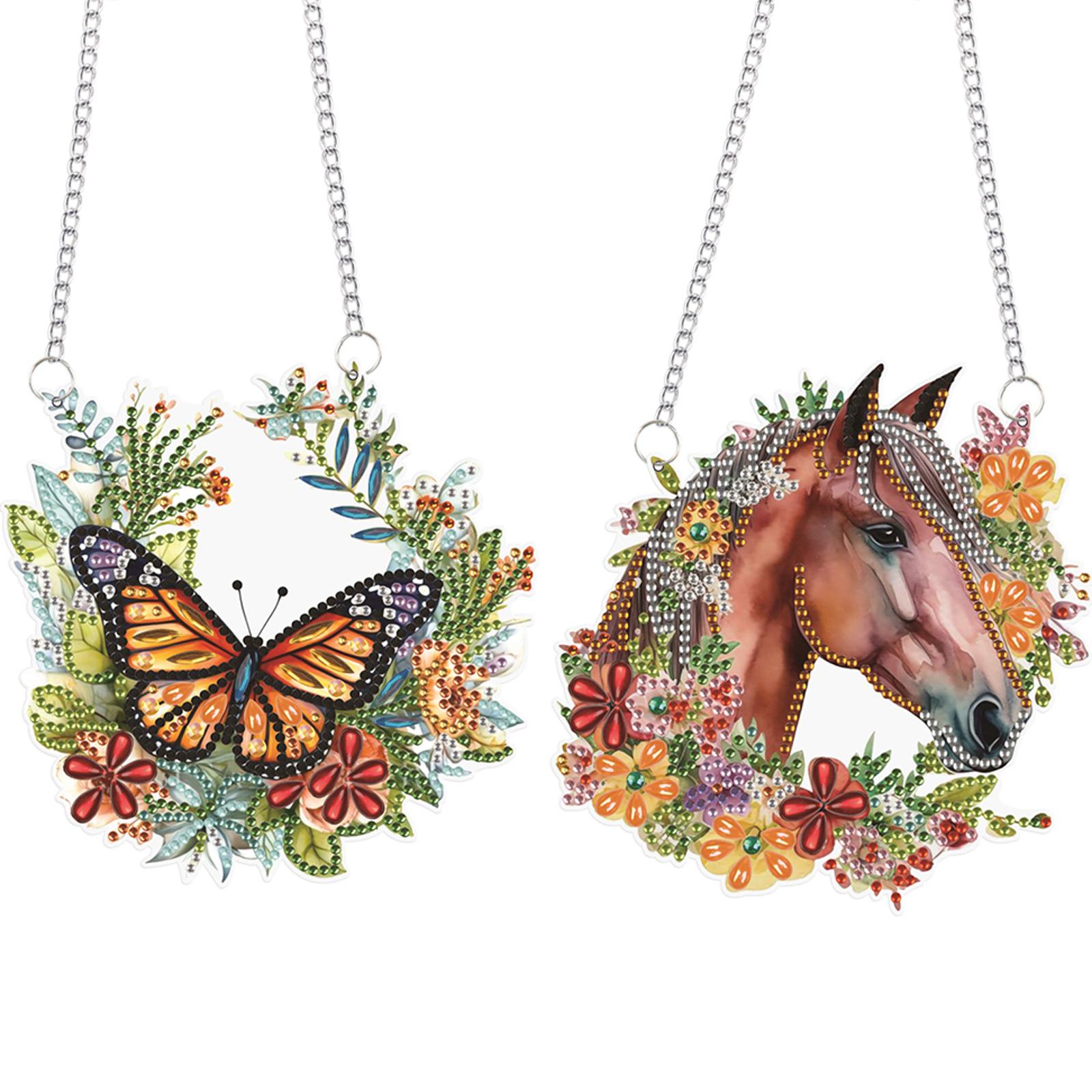 2pcs Animal Theme 2D Flat DIY  - Resin Art Hanging 리뷰 및 가격