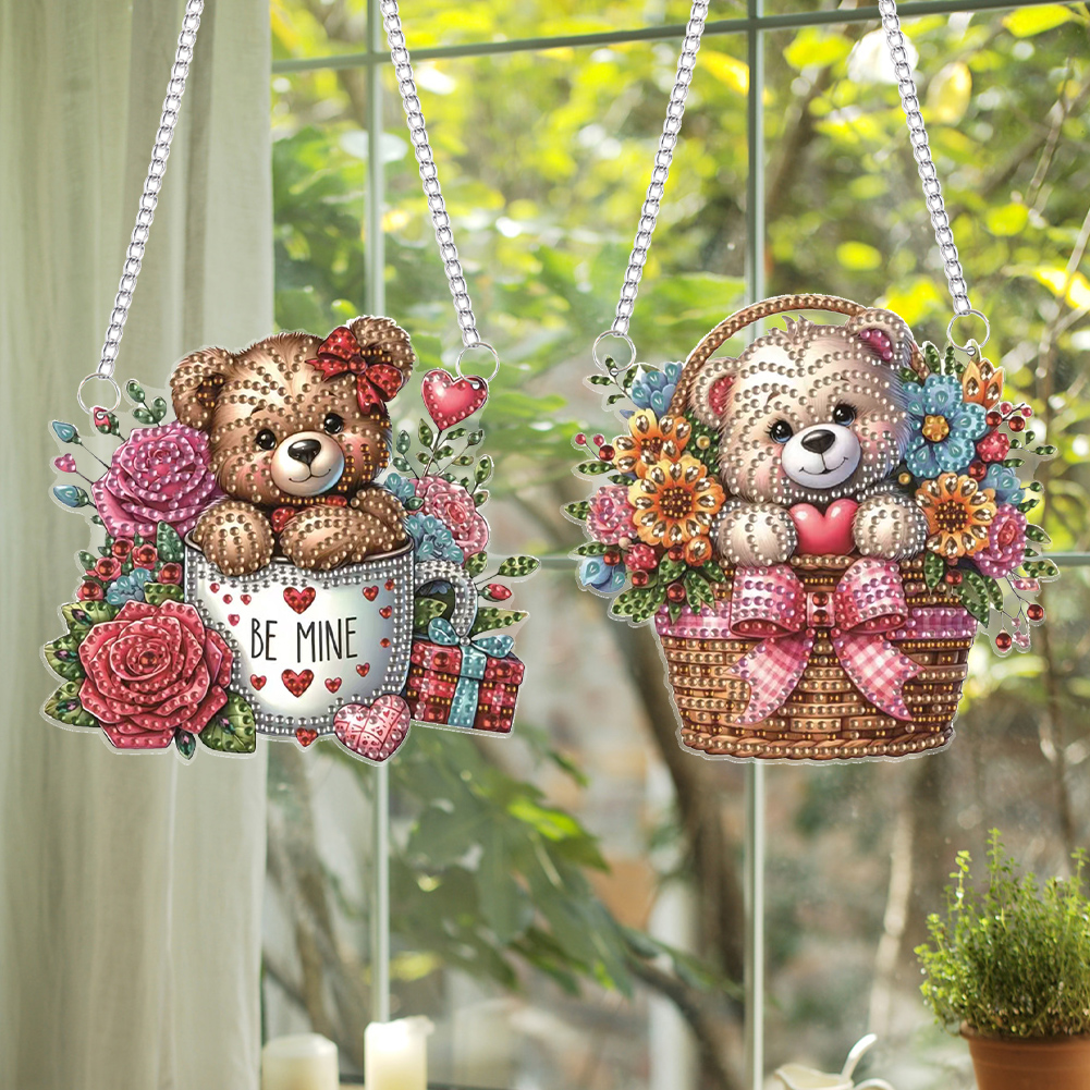 2pcs Animal Theme 2D Flat DIY  - Resin Art Hanging 리뷰 및 가격
