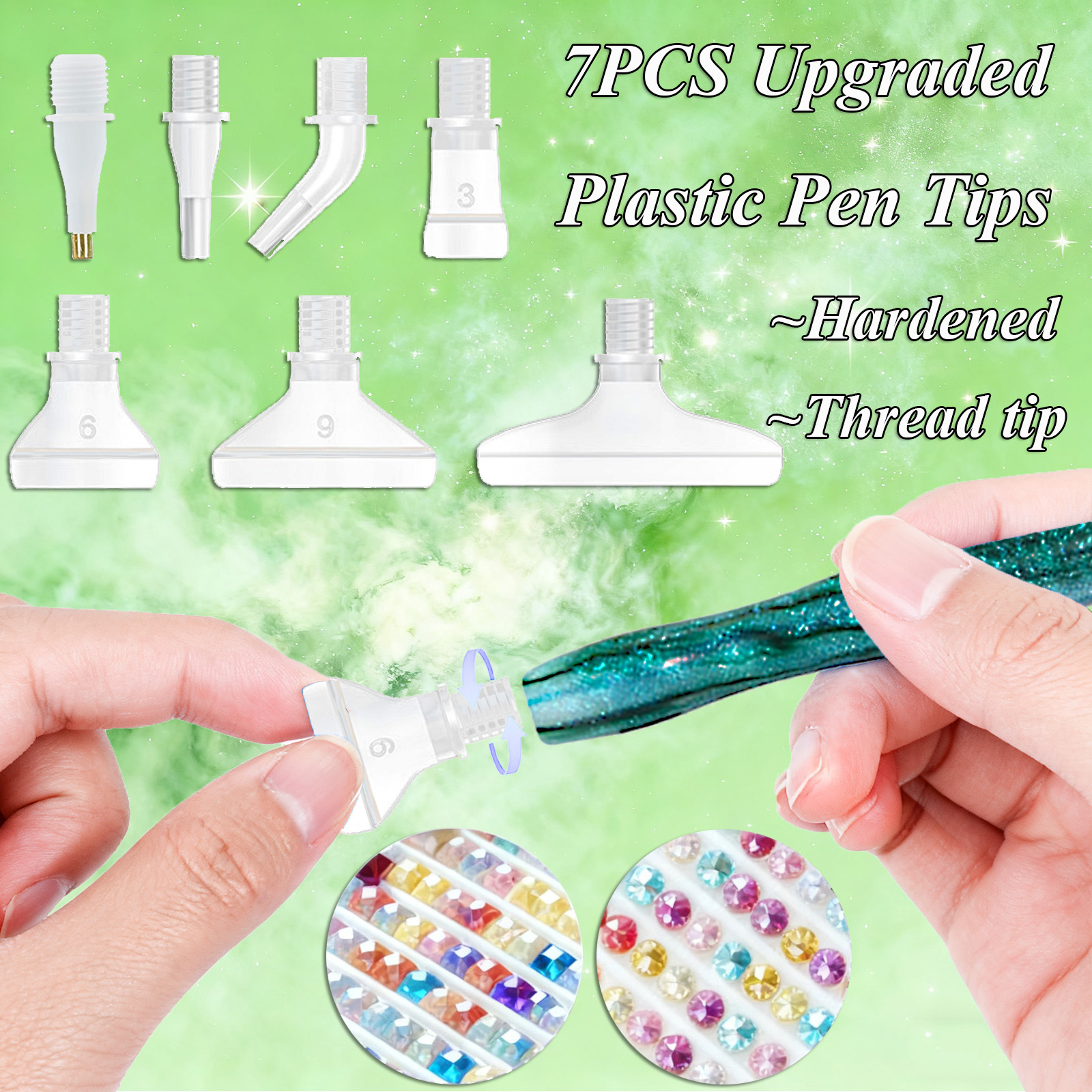 Diamond Paintbrush Set (Green) - Resin Art Tools 리뷰 및 가격