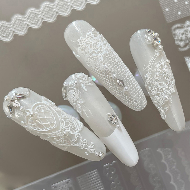1pc Lace 3D Silicone Nail Mold - Resin Art Templates Free 리뷰 및 가격