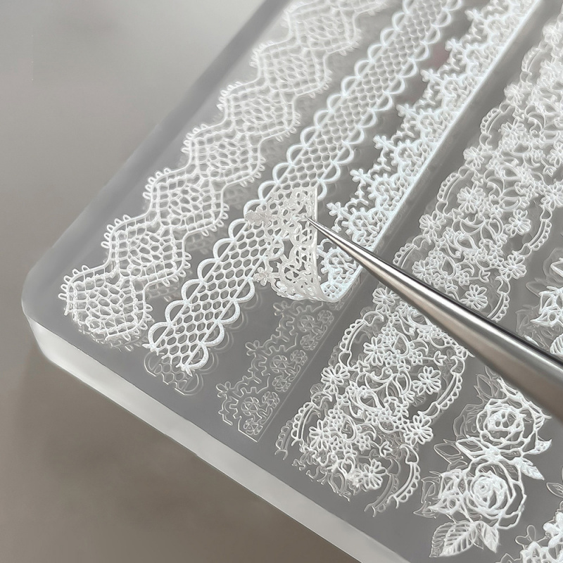 1pc Lace 3D Silicone Nail Mold - Resin Art Templates Free 리뷰 및 가격