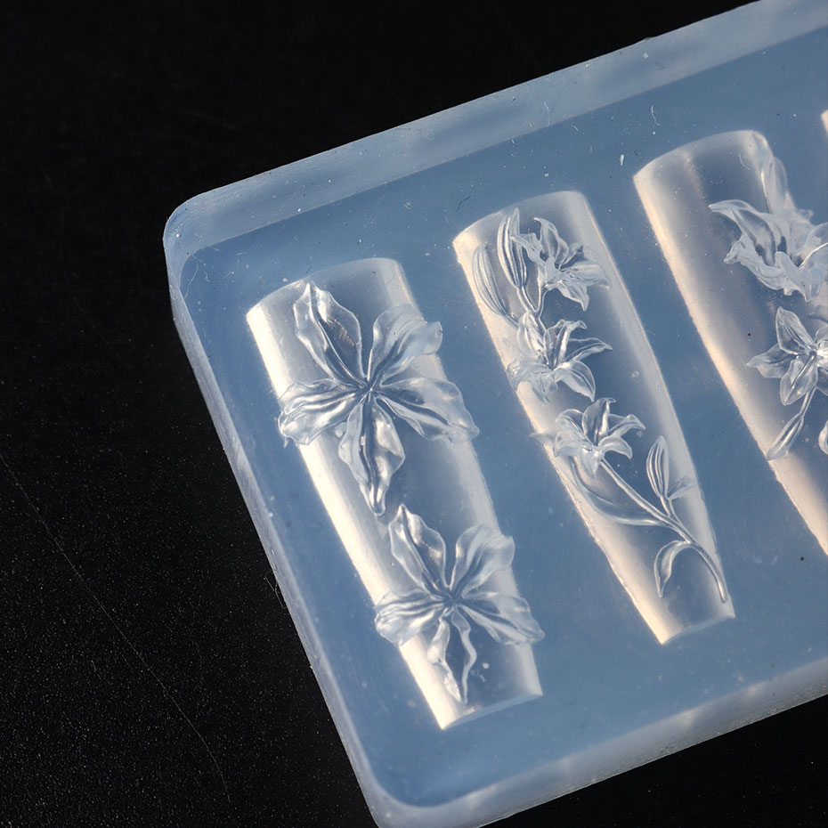 1pcs 3D Elegant Lily Nail Char - Resin Art Templates Free 리뷰 및 가격