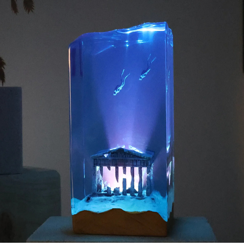 NEW Marine Art Home Decoration - Resin Art With Wood 리뷰 및 가격
