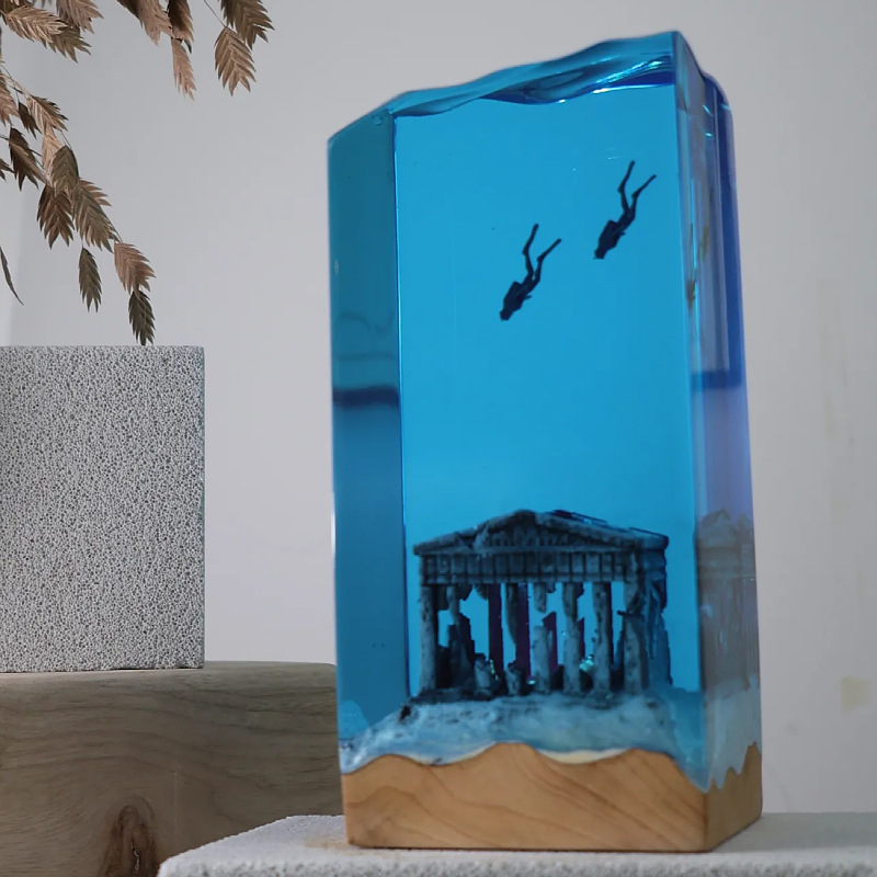 NEW Marine Art Home Decoration - Resin Art With Wood 리뷰 및 가격