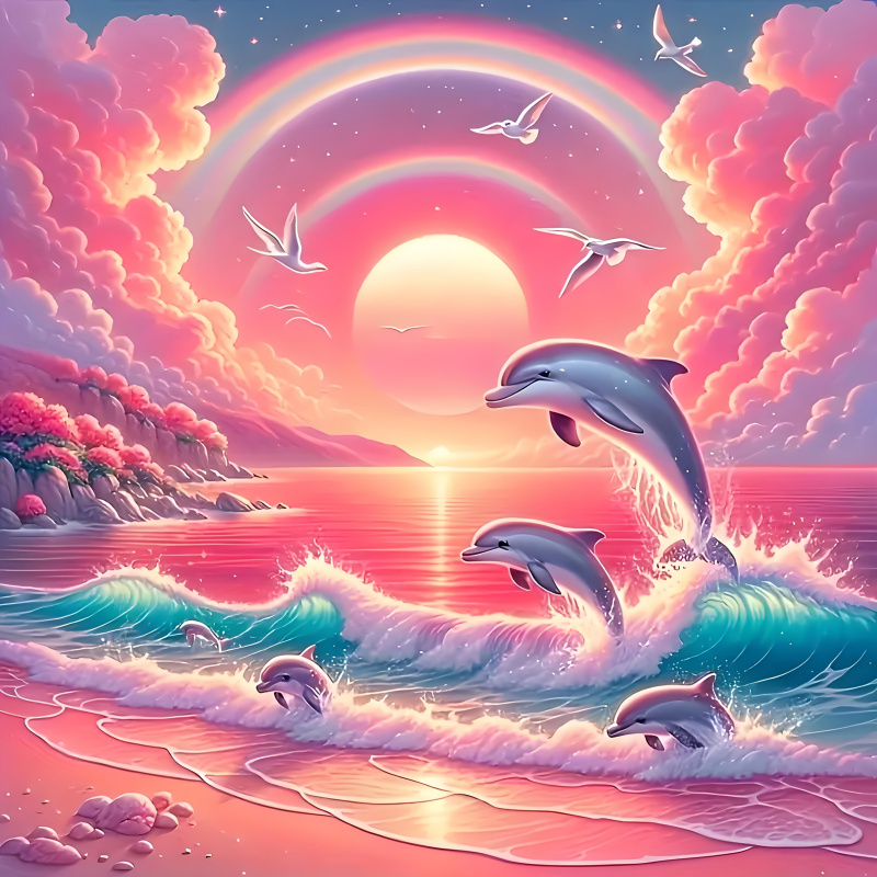Diamond painting kit, pink sky - Resin Art Kit 리뷰 및 가격