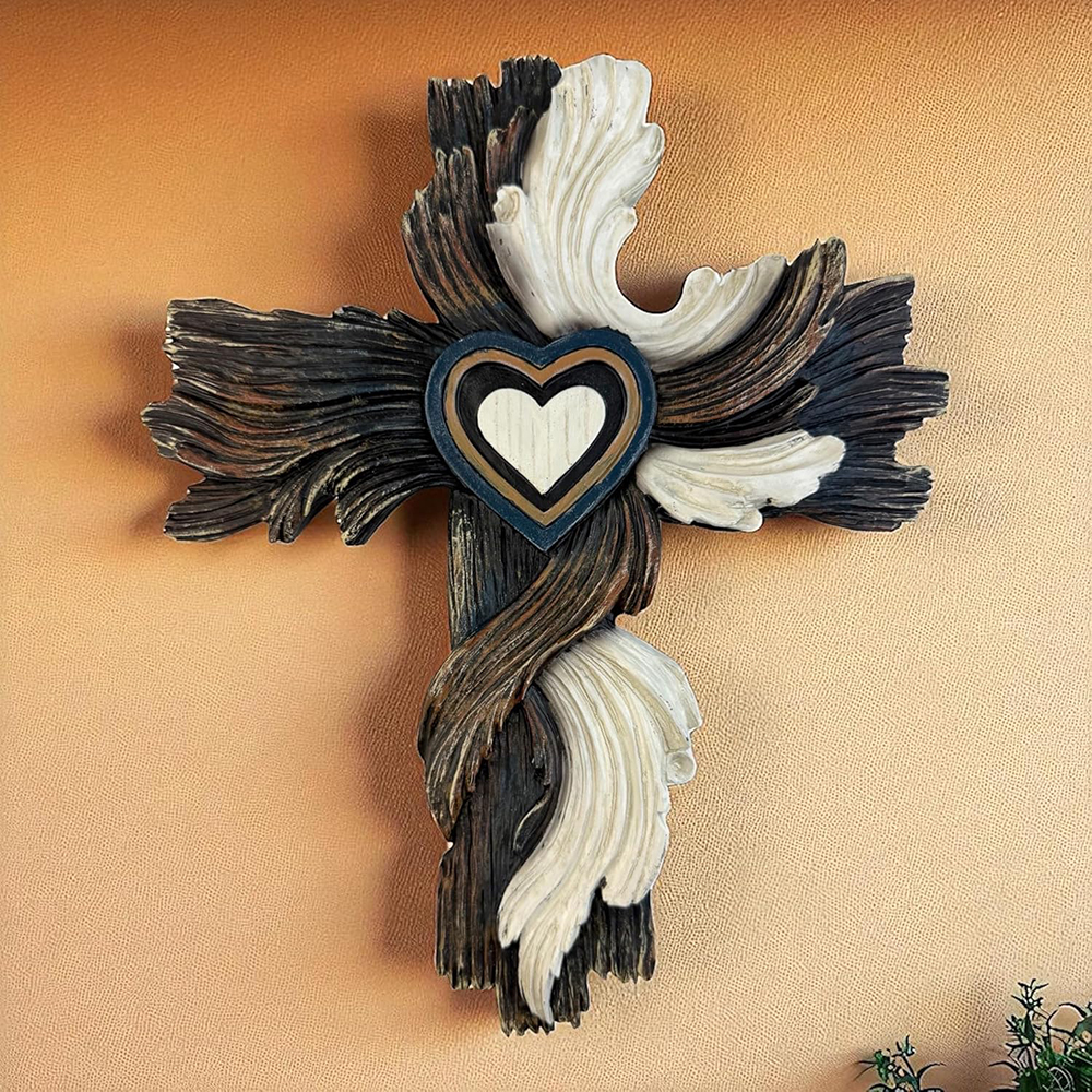2D Wall Cross Decorations for  - Resin Art With Wood 리뷰 및 가격