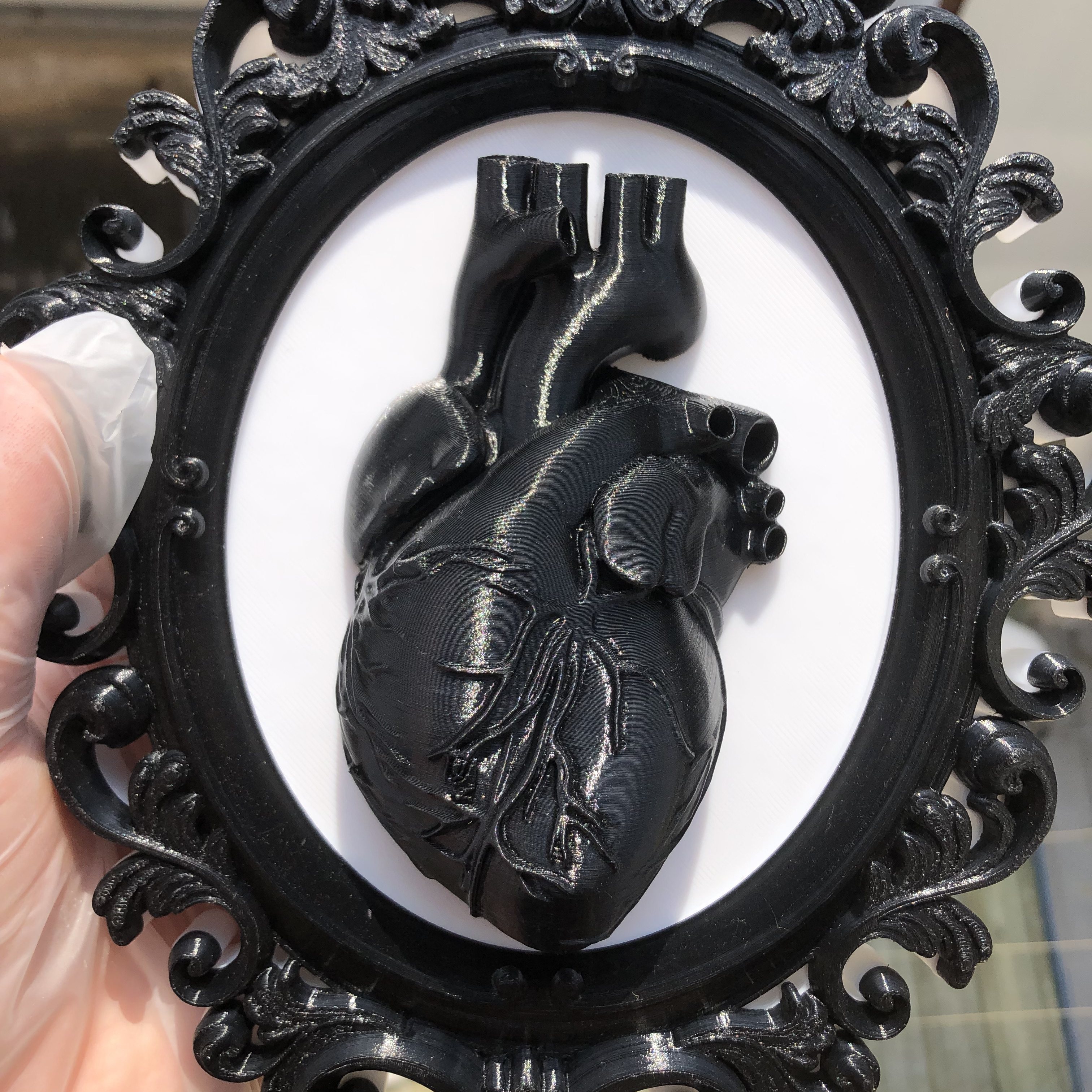 Heart Photo Frame Wall Art Dec - Resin Art For Anniversary Gift 리뷰 및 가격