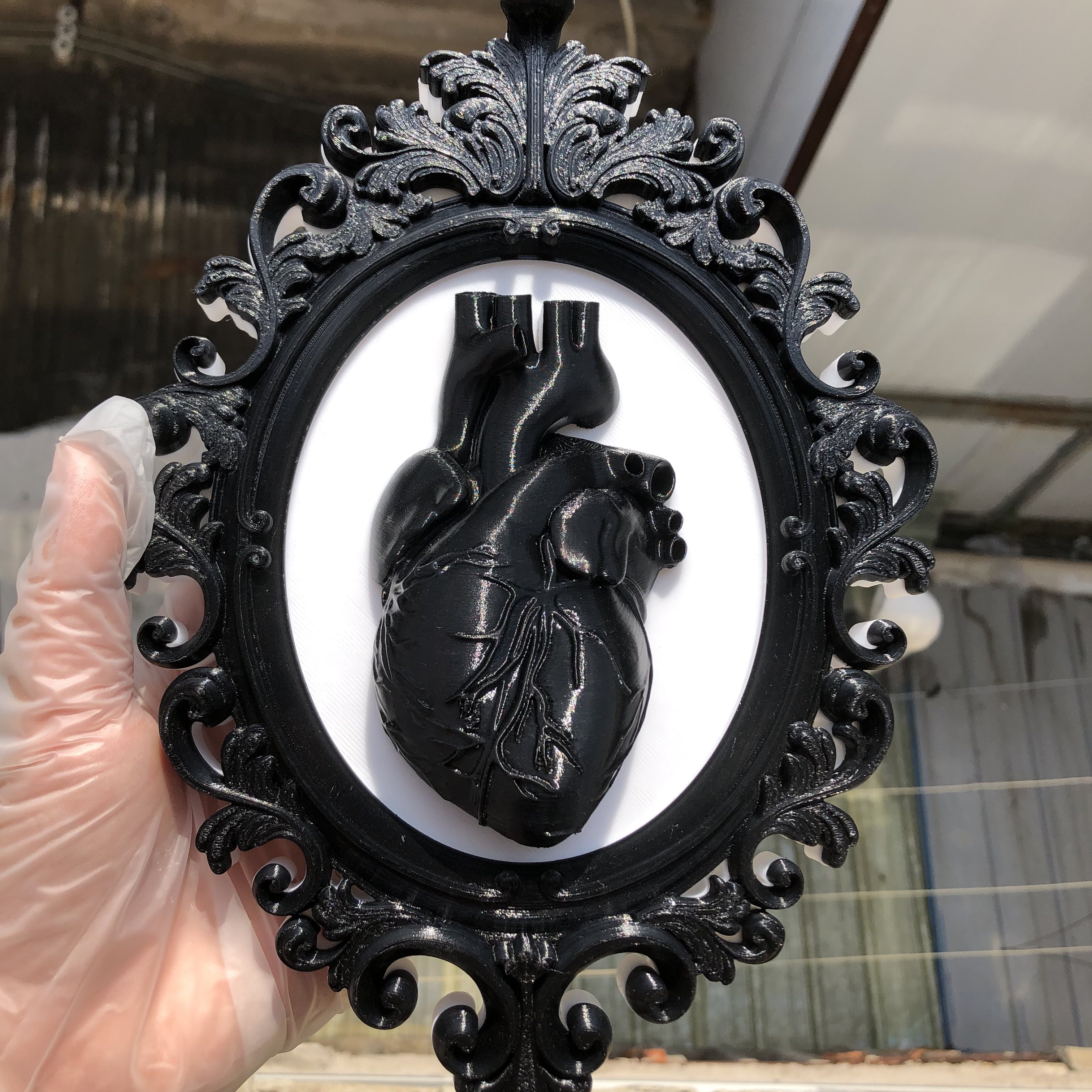 Heart Photo Frame Wall Art Dec - Resin Art For Anniversary Gift 리뷰 및 가격