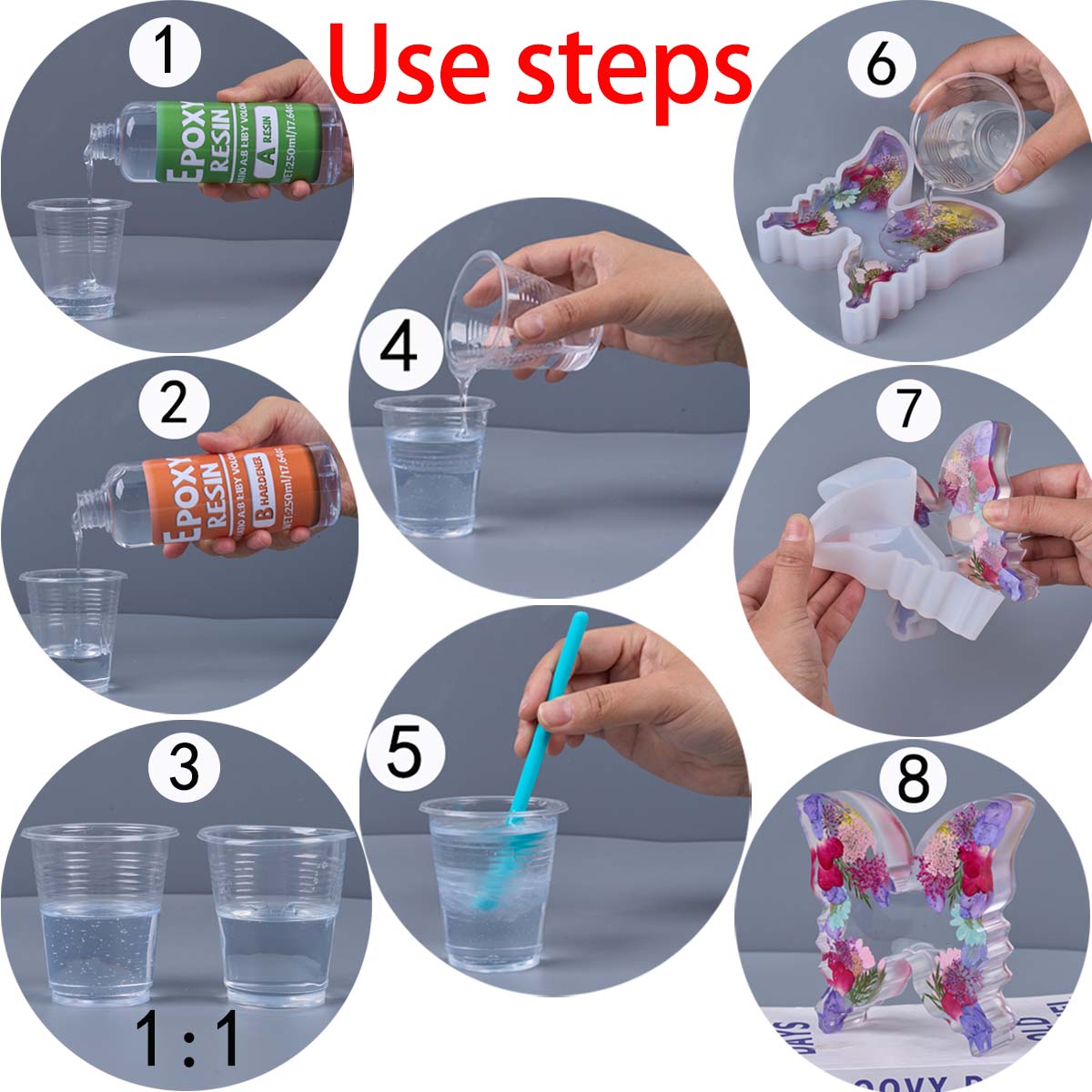 1:1 Ratio Epoxy Resin Kit Anti - Resin Art Mold 리뷰 및 가격