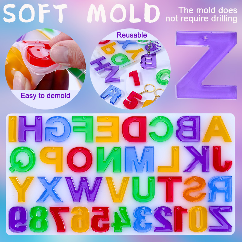 Epoxy Resin Kit for Beginner,C - Resin Art Letter Keychain 리뷰 및 가격