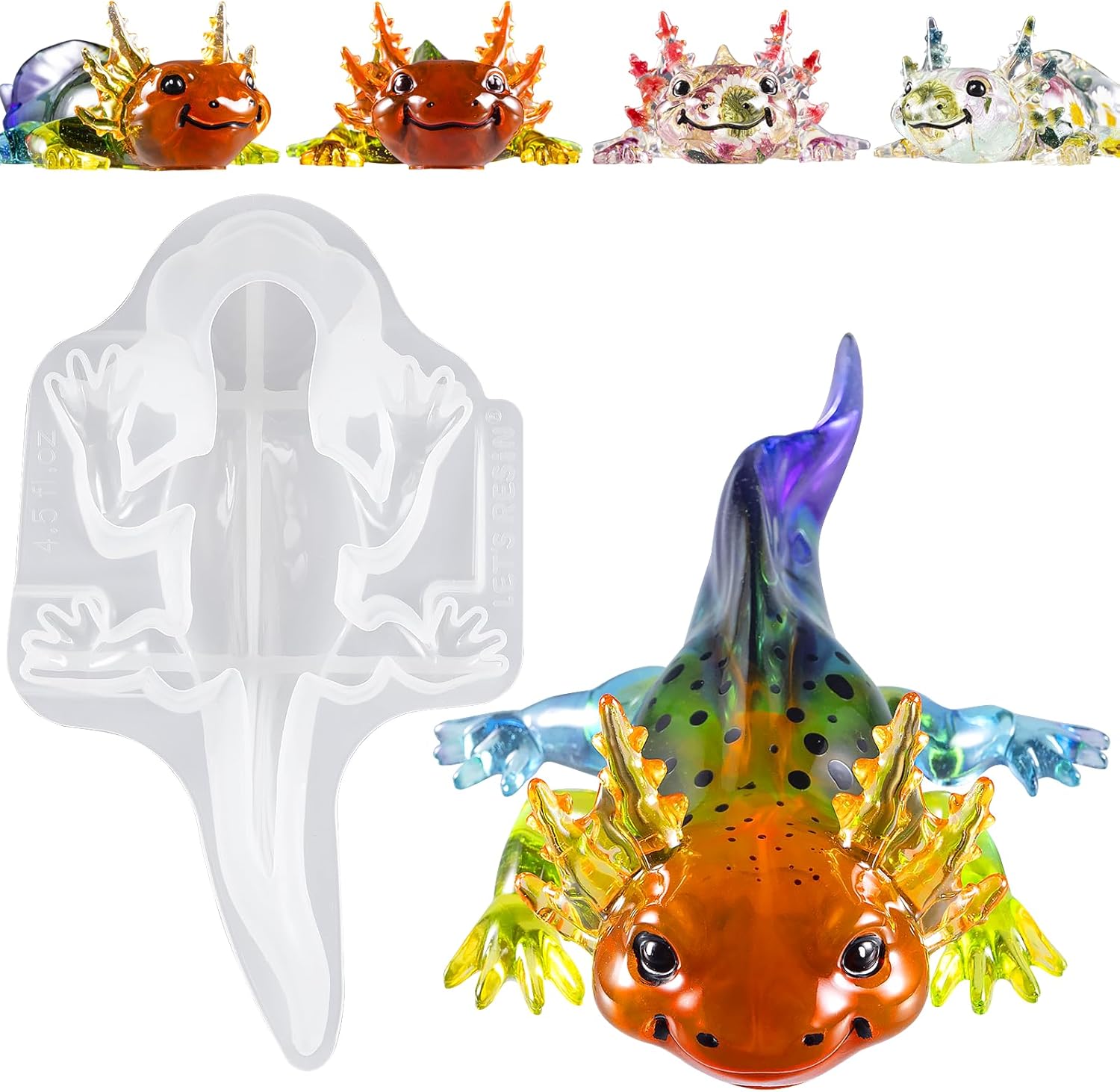 Large Axolotl Resin Molds Sili - Resin Art Mold 리뷰 및 가격