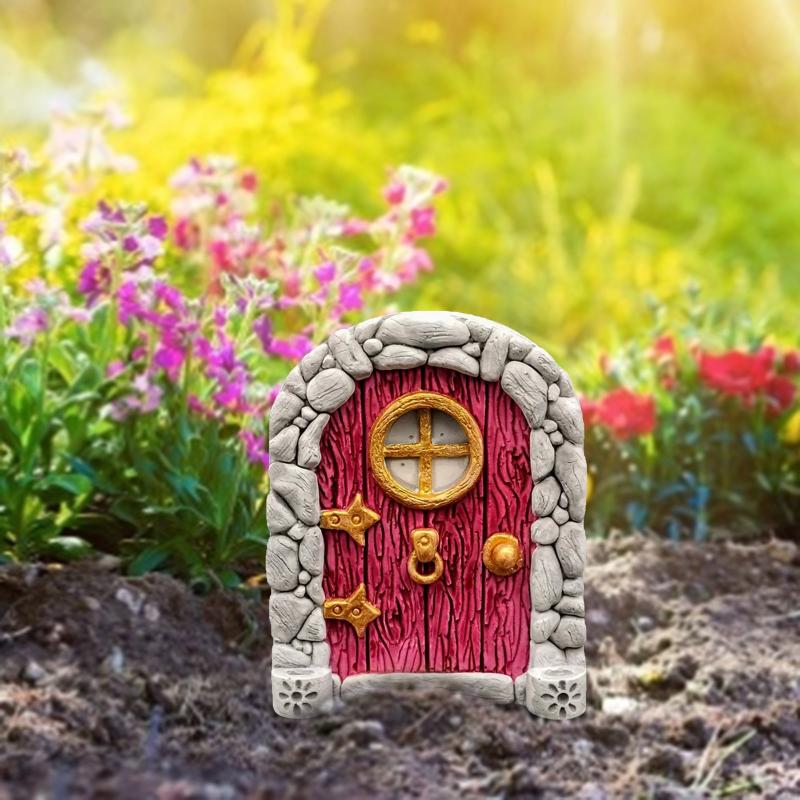 Elf Fairy Door Miniature Garde - Resin Art With Wood 리뷰 및 가격