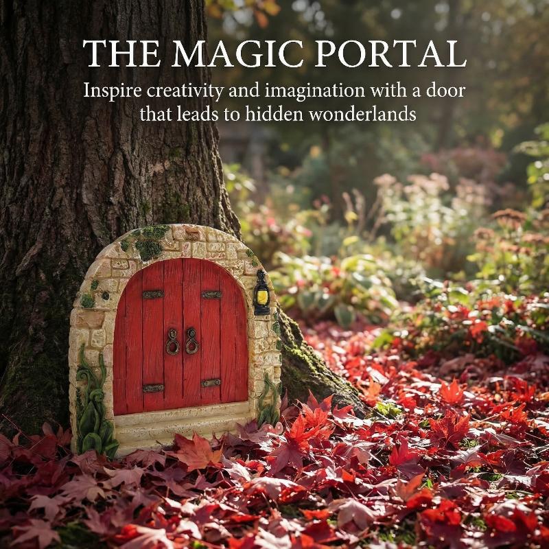 Elf Fairy Door Miniature Garde - Resin Art With Wood 리뷰 및 가격