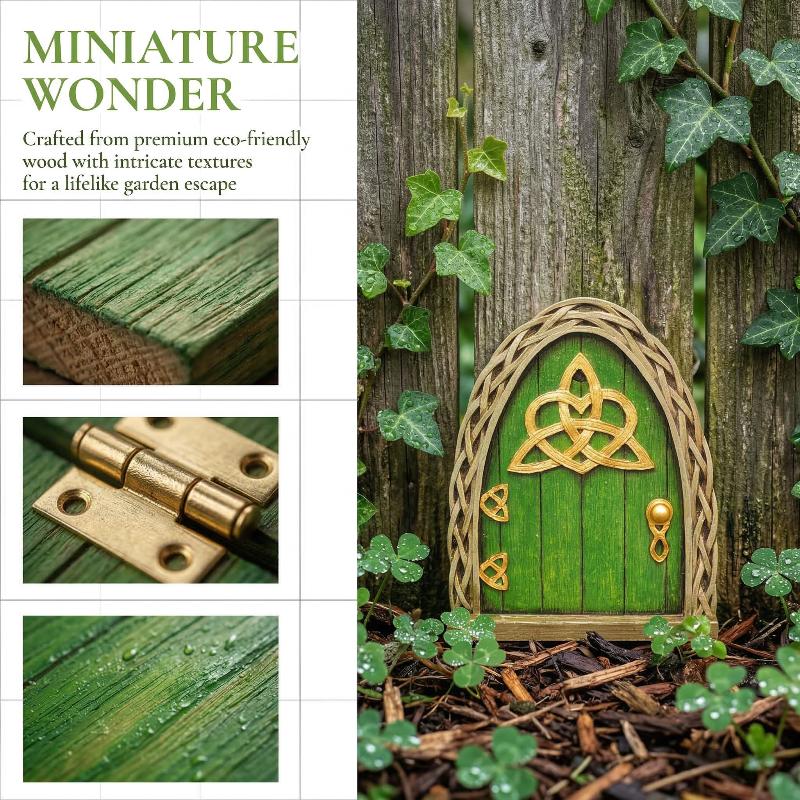 Elf Fairy Door Miniature Garde - Resin Art With Wood 리뷰 및 가격