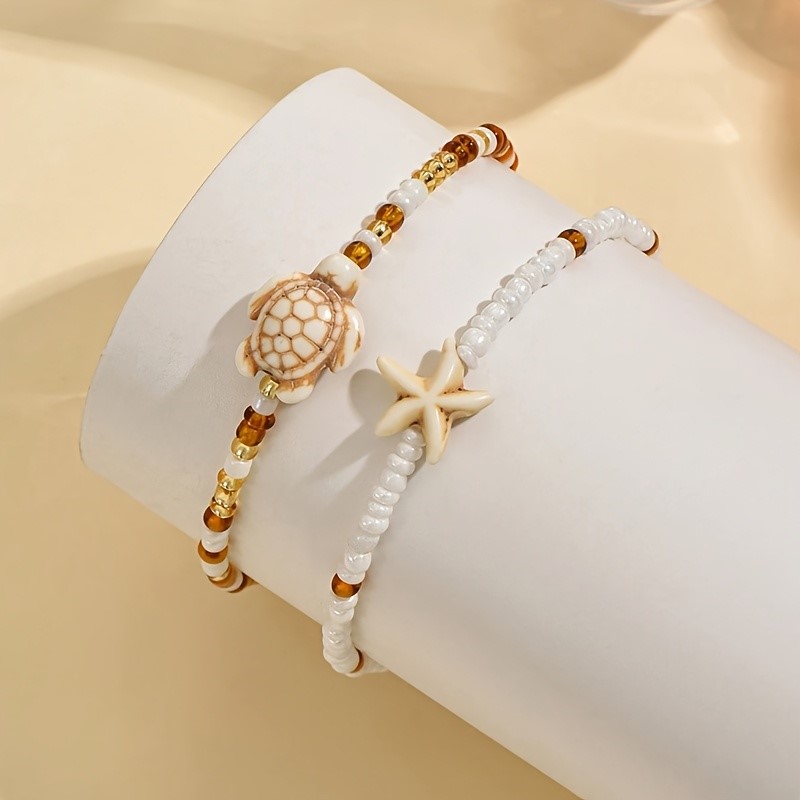 Set of Two Brown Starfish And  - Resin Art Beach Theme 리뷰 및 가격