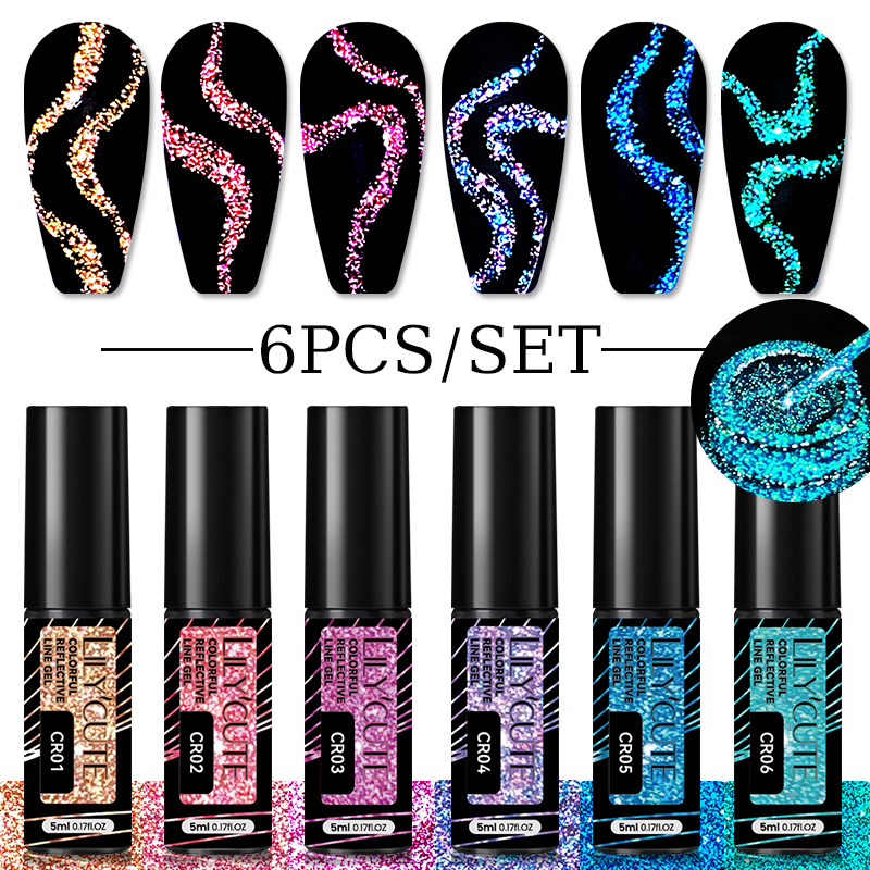 LILYCUTE 5ML Reflective Glitte - Uv Lamp Nail Resin 리뷰 및 가격