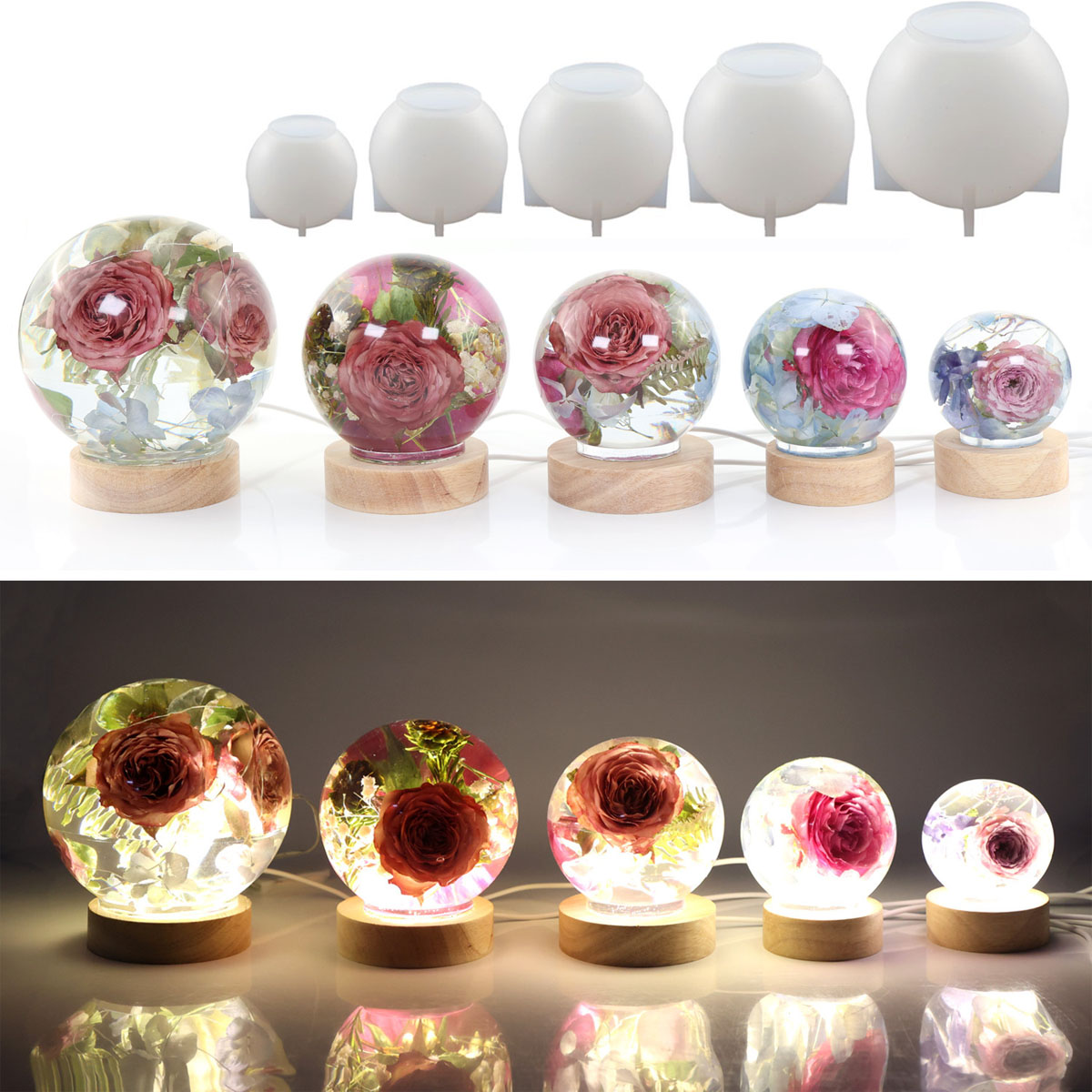 65-120mm Sphere Ball Silicone  - Resin Art Tools 리뷰 및 가격