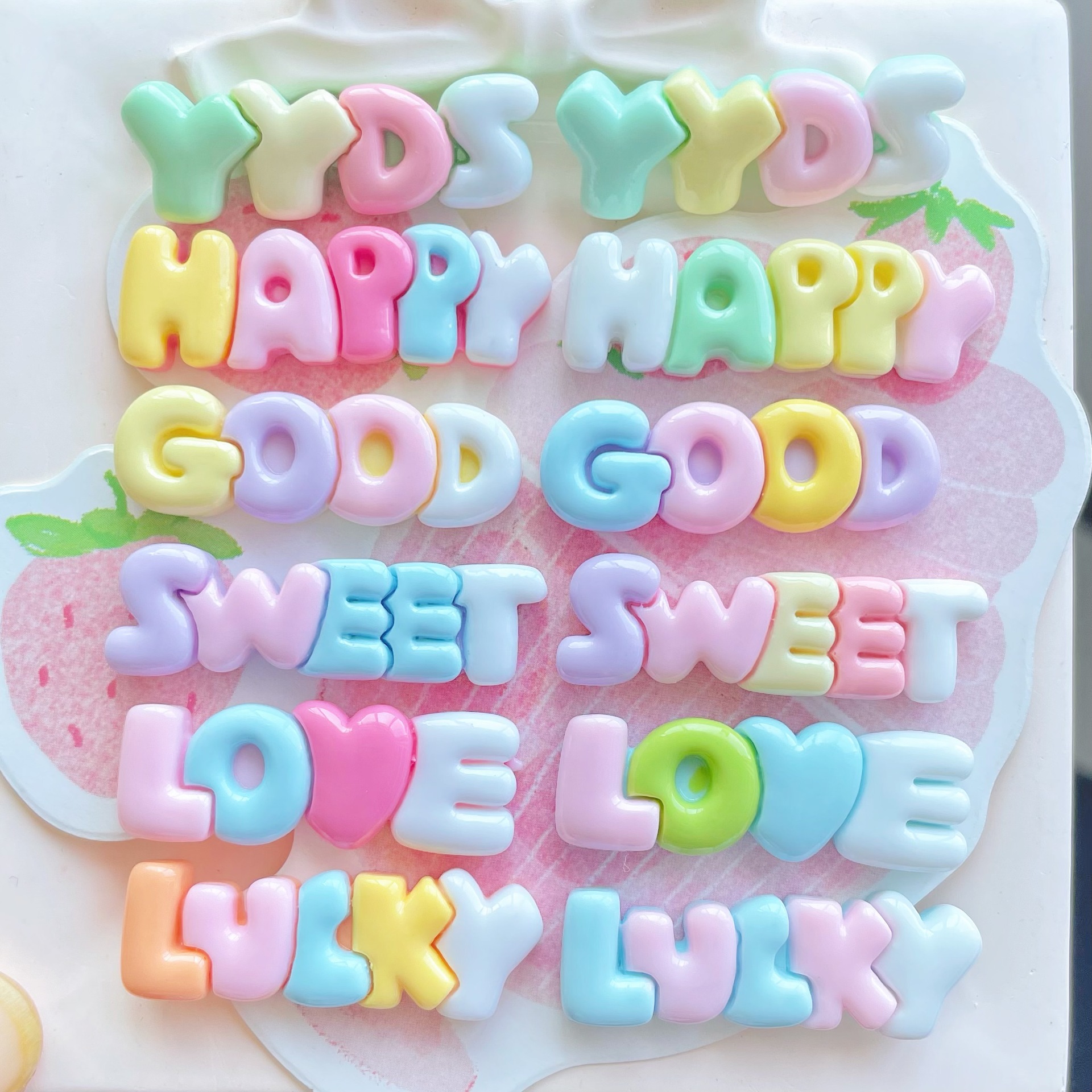 10-30Pcs Color Letter Planar R - Resin Art Letter Keychain 리뷰 및 가격