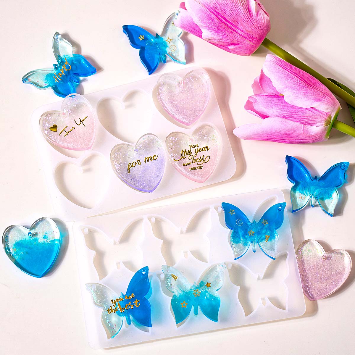Six-hole with Holes Earring Si - Resin Art Mold 리뷰 및 가격