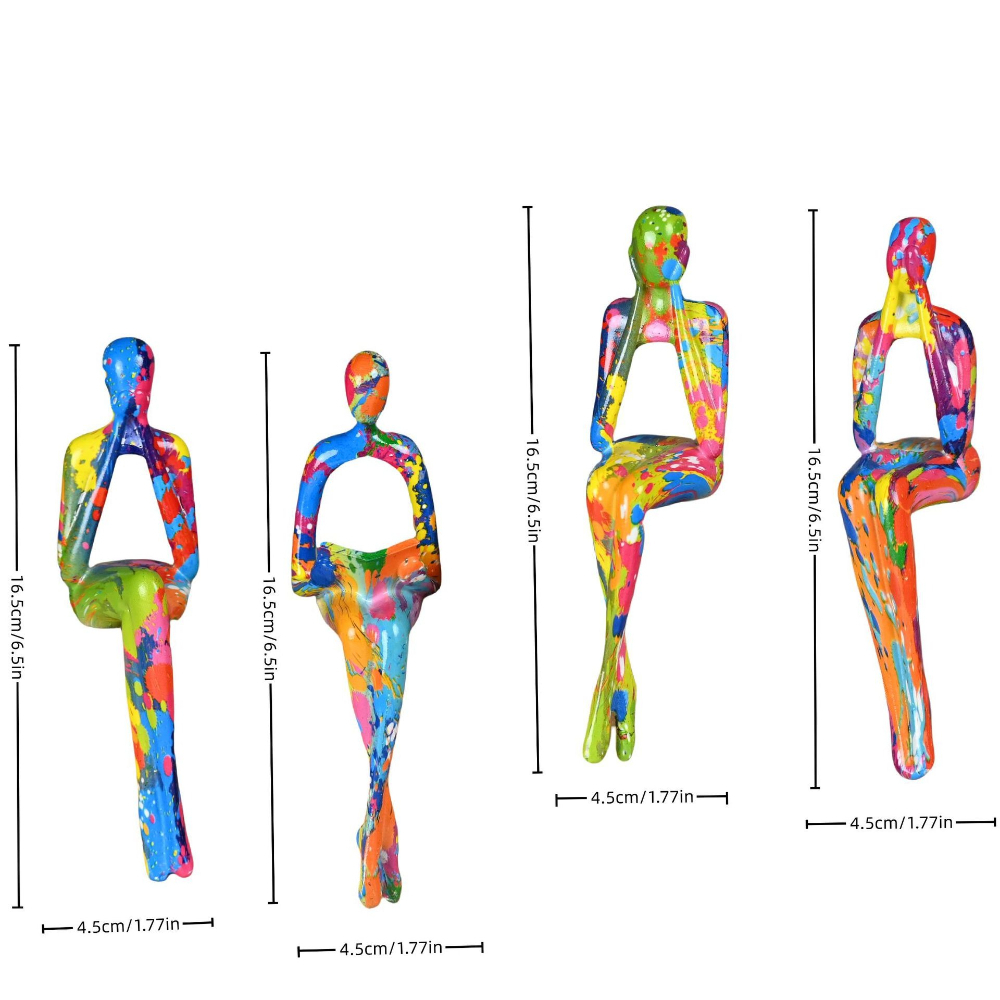 4-Piece Character Abstract Thi - Resin Art For Anniversary Gift 리뷰 및 가격