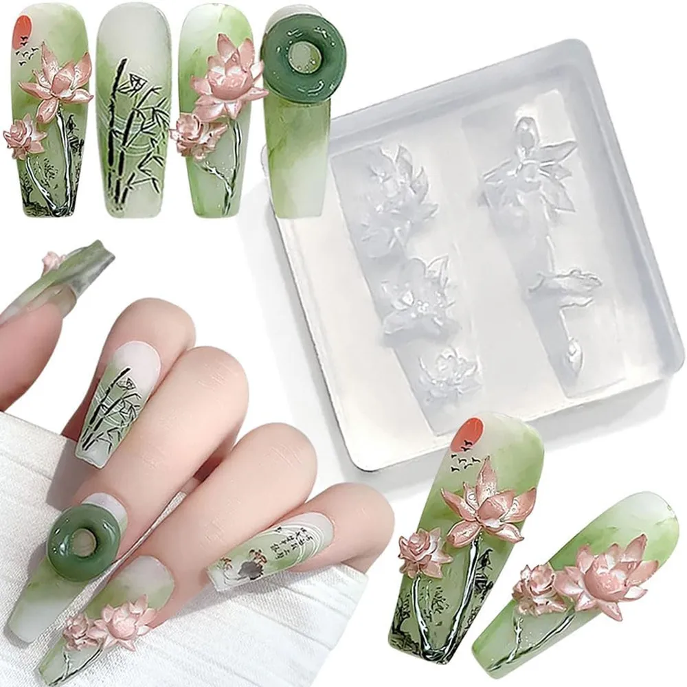 3D thorns Nail Design Silicone - Resin Art Templates Free 리뷰 및 가격