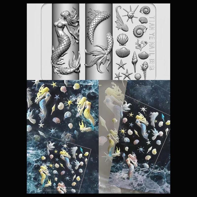 【xxx】Silicone Nail Ocean Merma - Resin Art Templates Free 리뷰 및 가격