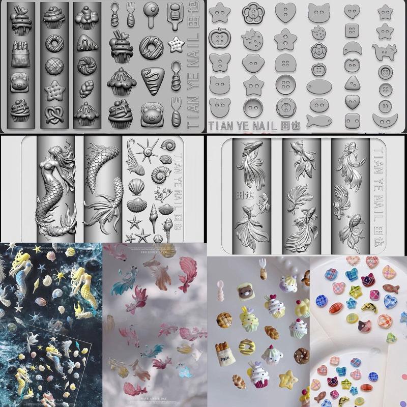 【xxx】Silicone Nail Ocean Merma - Resin Art Templates Free 리뷰 및 가격
