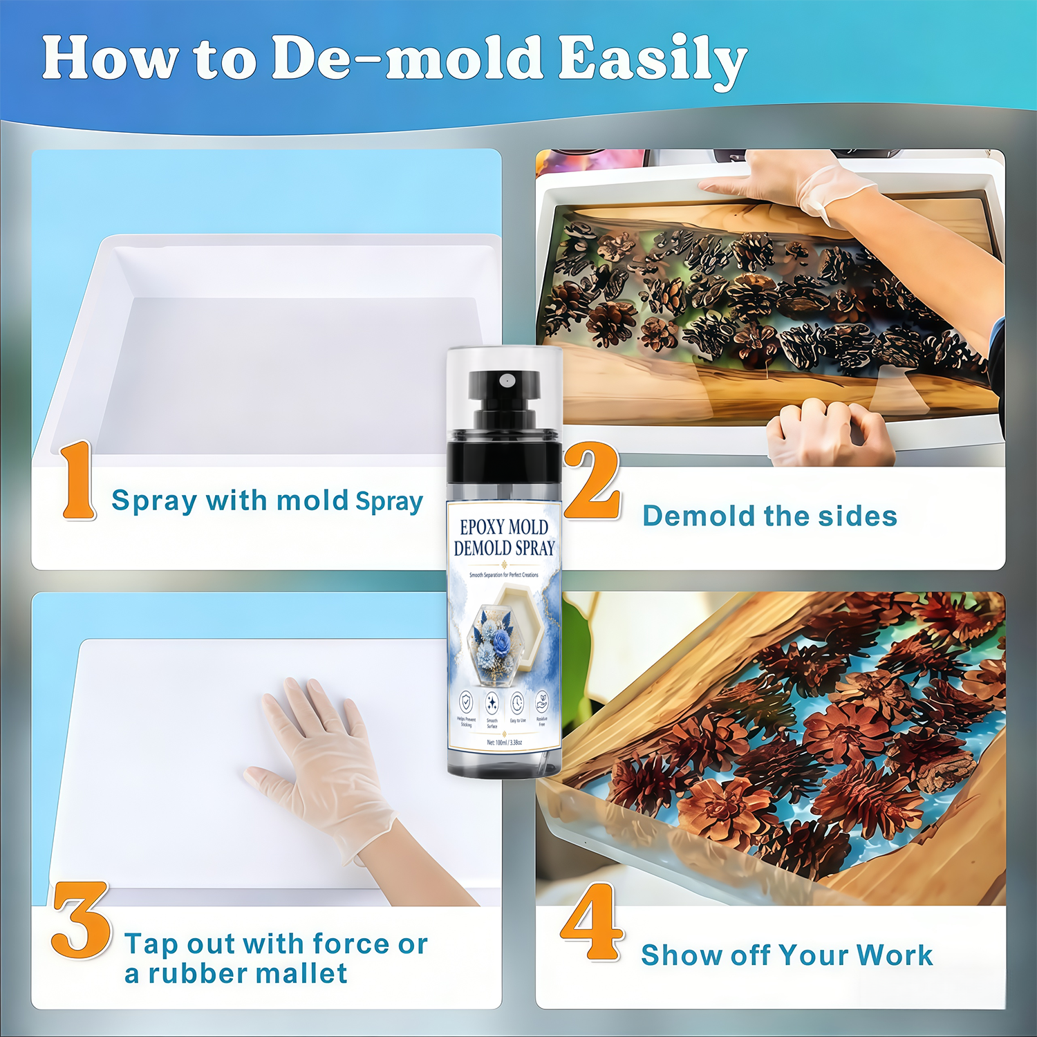 7oz/3.5oz Silicone Mold Releas - Release Spray Silicone 리뷰 및 가격