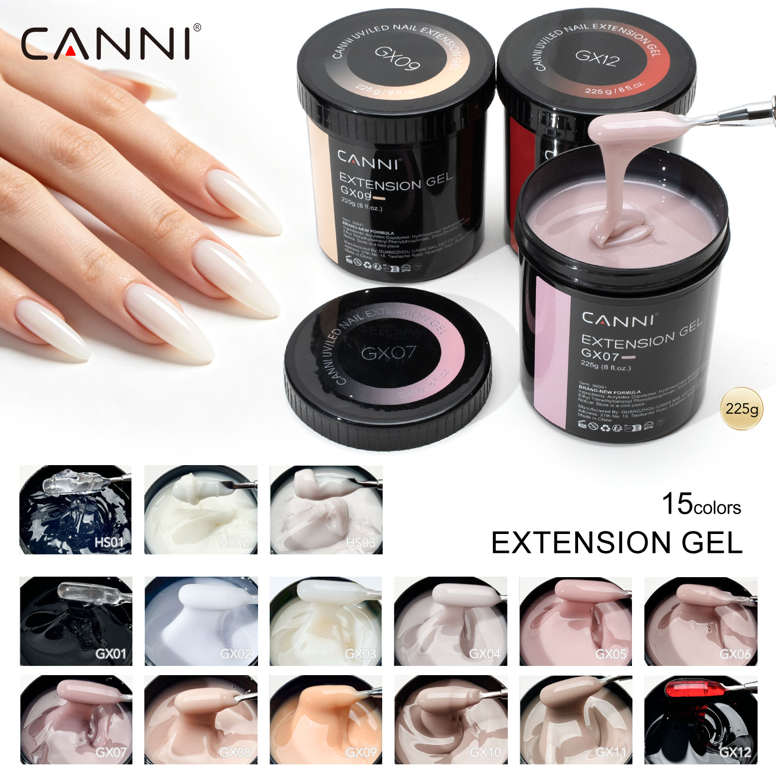 CANNI 225g Refillment Camoufla - Uv Lamp Nail Resin 리뷰 및 가격