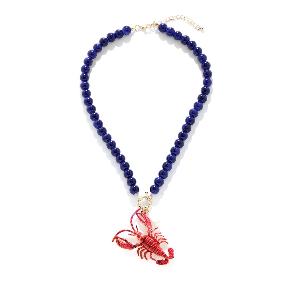 New Bohemian Lobster Bead Neck - Resin Art Beach Theme 리뷰 및 가격