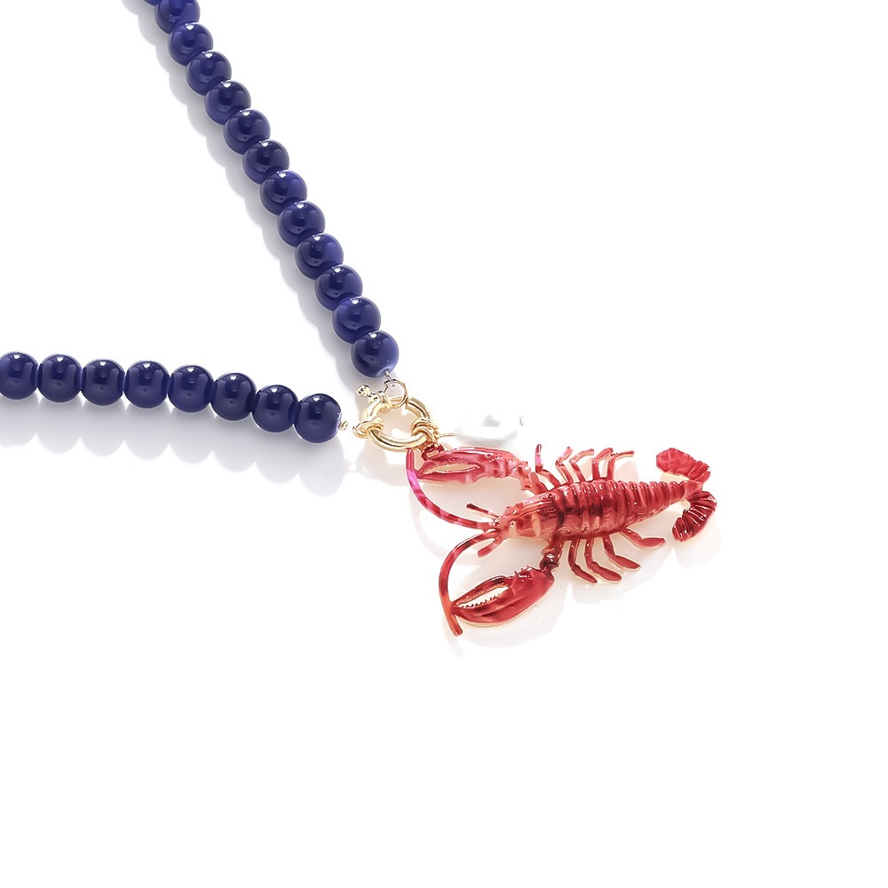 New Bohemian Lobster Bead Neck - Resin Art Beach Theme 리뷰 및 가격