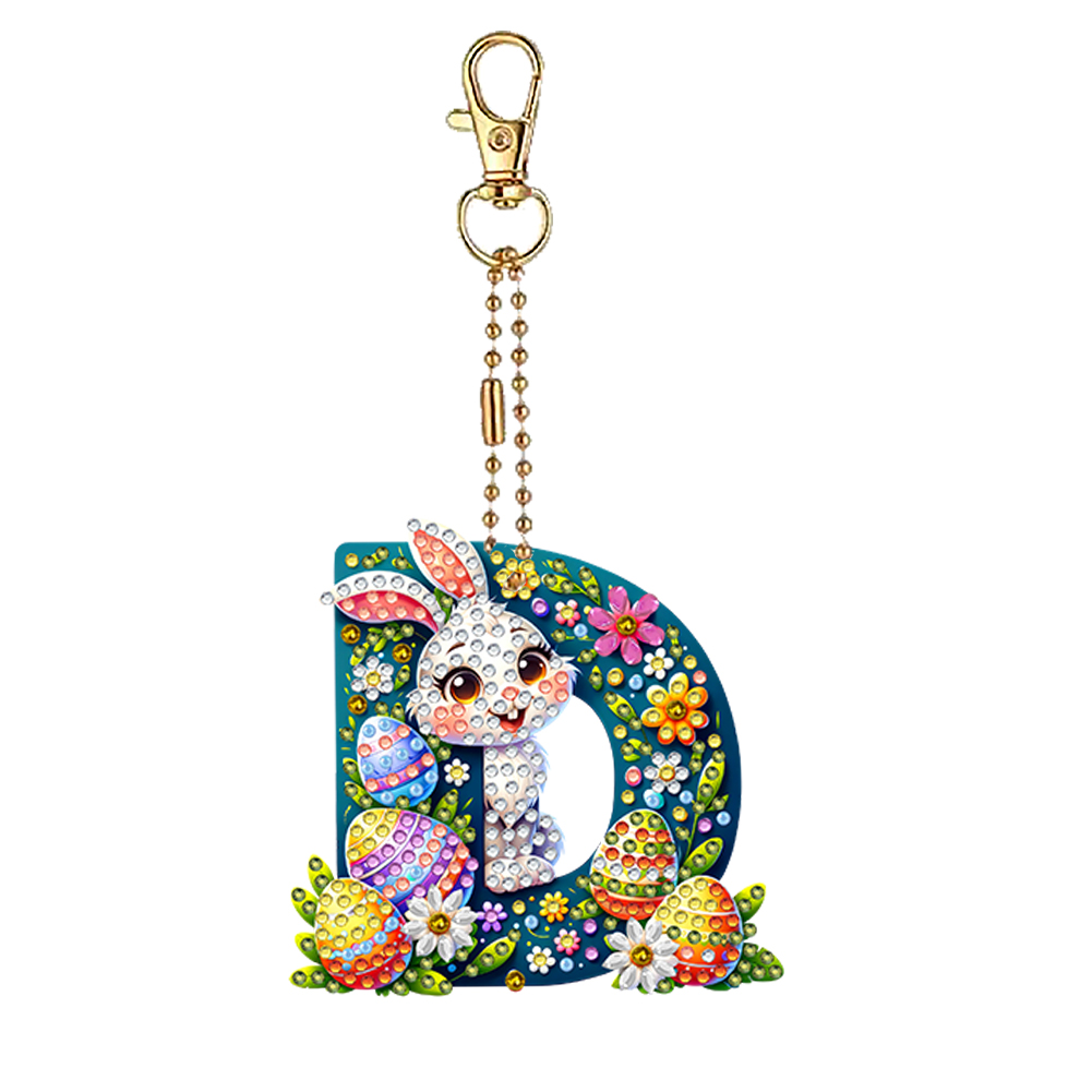 Easter Diamond Art Keychain Or - Resin Art Letter Keychain 리뷰 및 가격
