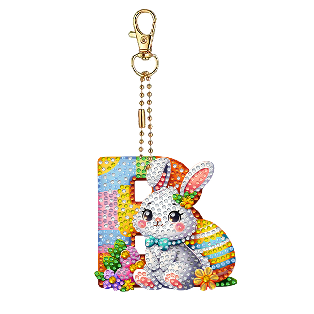 Easter Diamond Art Keychain Or - Resin Art Letter Keychain 리뷰 및 가격