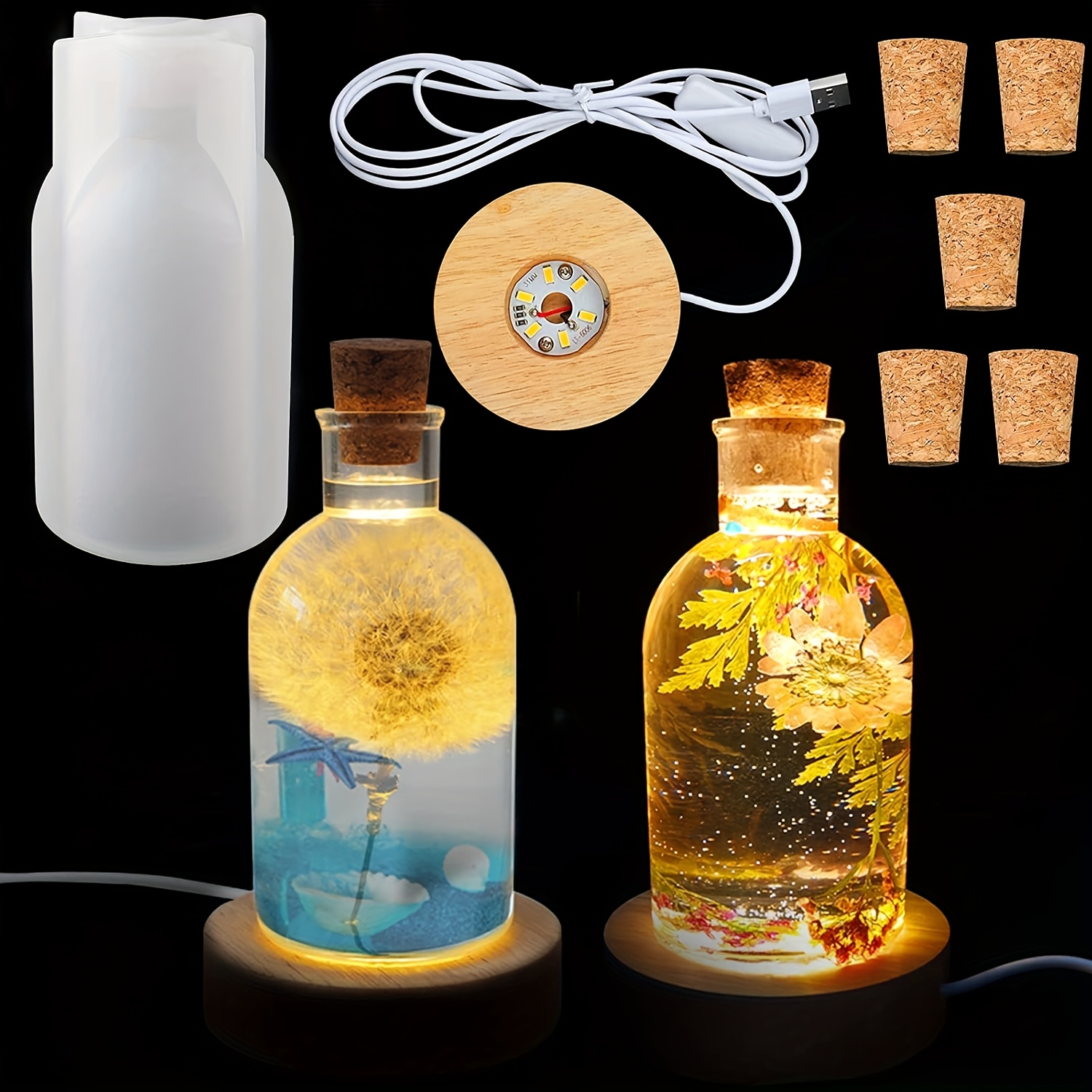 Drift Bottle Light Resin Mold  - Resin Art Table 리뷰 및 가격